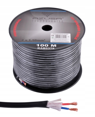 КАБЕЛ ТОНКОЛОНИ 2X1.5 ММ КРЪГЪЛ МЕДЕН ПРОФЕСИОНАЛЕН