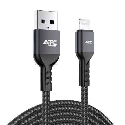 КАБЕЛ USB/IPHONE LIGHTNING 1М 2.4A ATC
