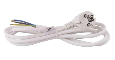 КАБЕЛ ЗАХРАНВАЩ С ЩЕПСЕЛ 3X1.5MM БЯЛ