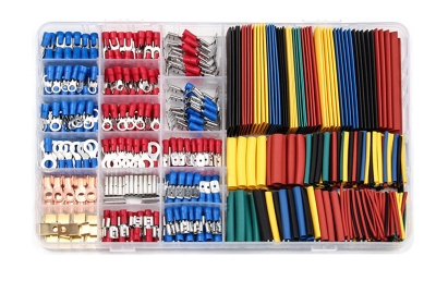 КАБЕЛНИ ОБУВКИ ИЗОЛИРАНИ 350 БР. + 328 БР. ЦВЕТНИ ТЕРМОСВИВАЕМИ ШЛАУХИ КОМПЛЕКТ