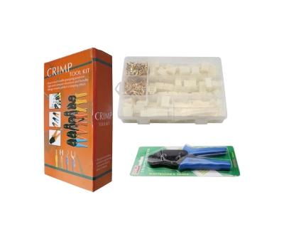 КАБЕЛНИ ОБУВКИ НЕИЗОЛИРАНИ КОМПЛЕКТ С КОРПУСИ 380 БР. С КЛЕЩИ ЗА КЕРБОВАНЕ КРИМПВАНЕ