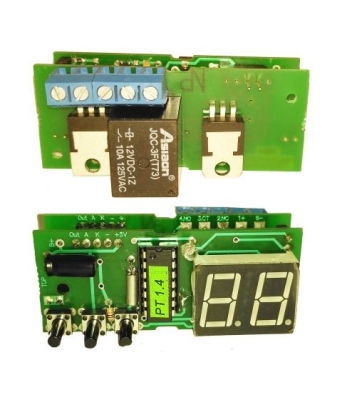 КИТ РЕЛЕ ЗА ВРЕМЕ 14M СГЛОБЕНО 12V МУЛТИФУНКЦИОНАЛНО