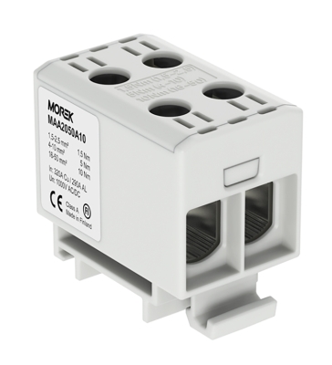 КЛЕМА ТУНЕЛНА ЗА ДИН ШИНА 1P 1.5-50ММ2 160A 1000V ДВОЙНА