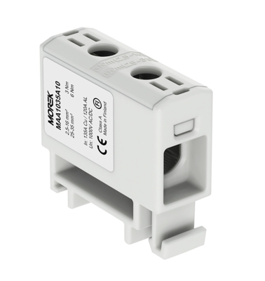 КЛЕМА ТУНЕЛНА ЗА ДИН ШИНА 1P 2.5-35ММ2 135A 1000V ЕДИНИЧНА