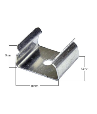 КЛИПС СКОБА ЗА ПРОФИЛ НА LED ЛЕНТА X058