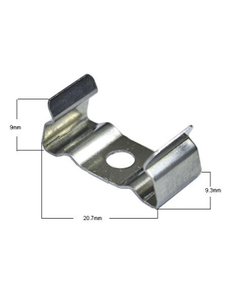 КЛИПС СКОБА ЗА ПРОФИЛ НА LED ЛЕНТА X062