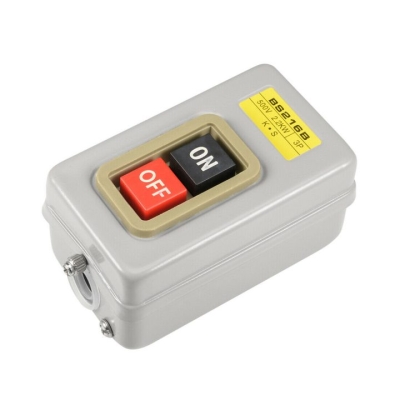 КЛЮЧ СТАРТ СТОП ПУСКОВ БУТОН ЗА ЕЛЕКТРОИНСТРУМЕНТИ 10A С КУТИЯ BS216B