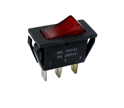 КЛЮЧ СВЕТЕЩ 2 ПОЗИЦИИ ЕДИНИЧЕН ГОЛЯМ 250V 15A