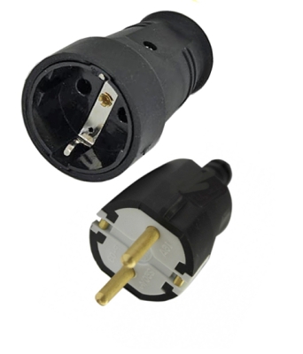 КОМПЛЕКТ ЩЕПСЕЛ И КОНТАКТ ЗА КАБЕЛ IP44