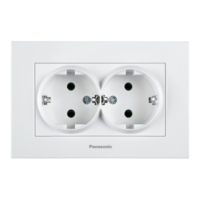 КОНТАКТ ШУКО ДВОЕН ЗА ВГРАЖДАНЕ PANASONIC