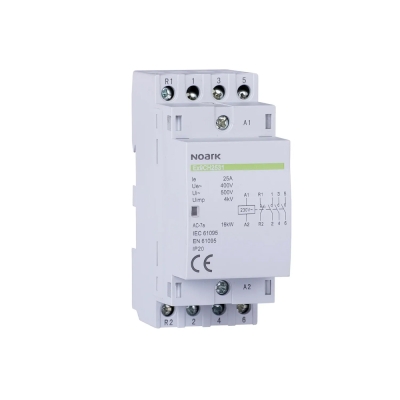 КОНТАКТОР 230V AC 2P 25A 2NO+2NC NOARK