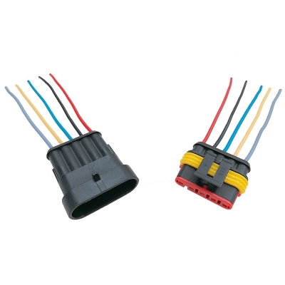 БУКСА КОНЕКТОР КУПЛУНГ-5 КОМПЛЕКТ ВЛАГОЗАЩИТЕН AMP