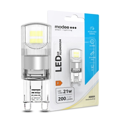 ЛАМПА 220V LED 1.9W G9 НЕУТРАЛНА СВЕТЛИНА MODEE