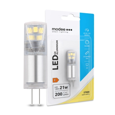 ЛАМПА 12V LED 1.8W G4 ТОПЛА СВЕТЛИНА MODEE