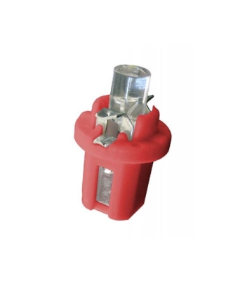 ЛАМПА АВТОМОБИЛНА 12V B8.5D LED RED
