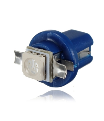 ЛАМПА АВТОМОБИЛНА 12V B8.5D LED BLUE 5050