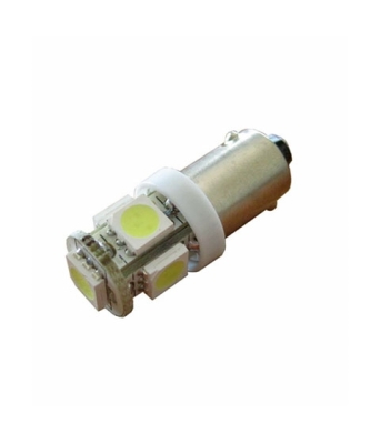 ЛАМПА АВТОМОБИЛНА 12V T8-BA9S LED WHITE 5X5050