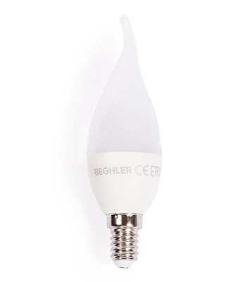 ЛАМПА LED 220V E14 5W СВЕЩ ТОПЛА СВЕТЛИНА BEGHLER