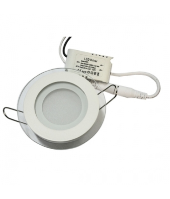 LED панел за вграждане 6W кръгъл /луна/