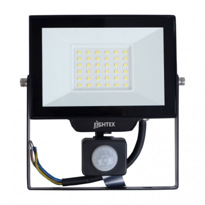LED ПРОЖЕКТОР 30W СЪС СЕНЗОР HERO 2700LM ЧЕРЕН