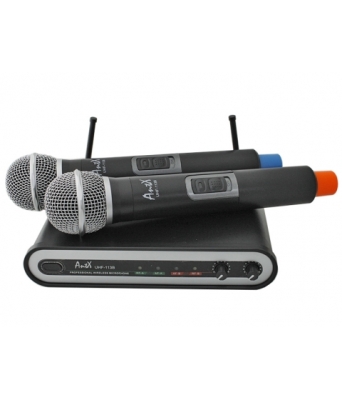 МИКРОФОН БЕЗЖИЧЕН ДВОЕН ПРОФЕСИОНАЛЕН ANTX UHF113
