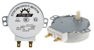 МОТОР ЗА МИКРОВЪЛНОВА ПЕЧКА 220V С ПЛАСТМАСОВА ОС