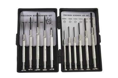 ОТВЕРТКИ КОМПЛЕКТ ЧАСОВНИКАРСКИ ПРЕЦИЗНИ ФИННИ - 11 БР