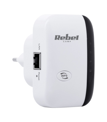 ПОВТОРИТЕЛ БЕЗЖИЧЕН WIFI УДЪЛЖИТЕЛ РАЗШИРИТЕЛ + 1 ПОРТ REBEL