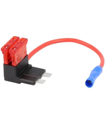 ГНЕЗДО С ПРЕДПАЗИТЕЛ АВТО СТАНДАРТ MIDI 10А С РАЗКЛОНИТЕЛ