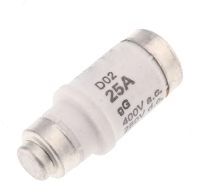 ПРЕДПАЗИТЕЛ ВИНТОВ СТОПЯЕМ КЕРАМИЧЕН 25A 500VAC D02