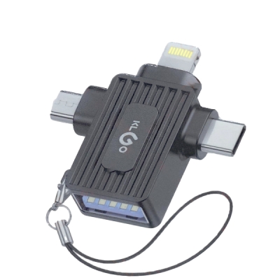 ПРЕХОД USB TYPE-C/USB MICRO/IPHONE-LIGHTING/USB Ж OTG