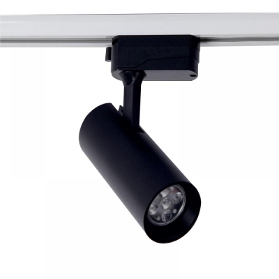 ПРОЖЕКТОР КОРПУС GU10 ЗА ШИНА РЕЛСА ЧЕРЕН 1