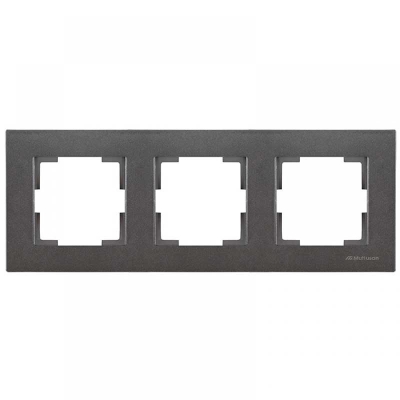 РАМКА 3 ХОРИЗОНТАЛНА MUTLUSAN ТЪМНО СИВА