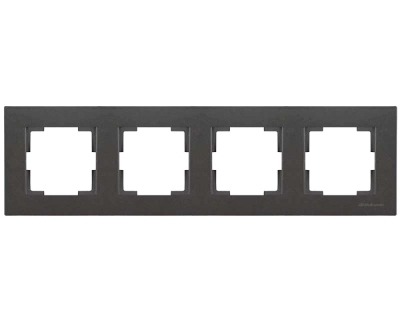 РАМКА 4 ХОРИЗОНТАЛНА MUTLUSAN ТЪМНО СИВА