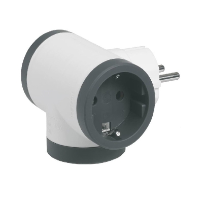 РАЗКЛОНИТЕЛ 220V  С 3 ГНЕЗДА ШУКО LEGRAND