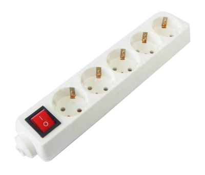 РАЗКЛОНИТЕЛ 220V 5 ГНЕЗДА С КЛЮЧ БЕЗ КАБЕЛ