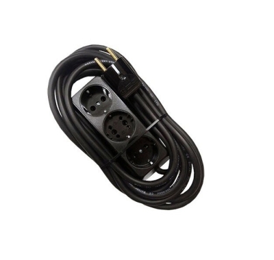 РАЗКЛОНИТЕЛ 3 ГНЕЗДА БАКЕЛИТОВ ЧЕРЕН 10М