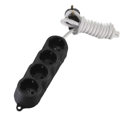 РАЗКЛОНИТЕЛ 4 ГНЕЗДА УДАРОУСТОЙЧИВ ЧЕРЕН 2М