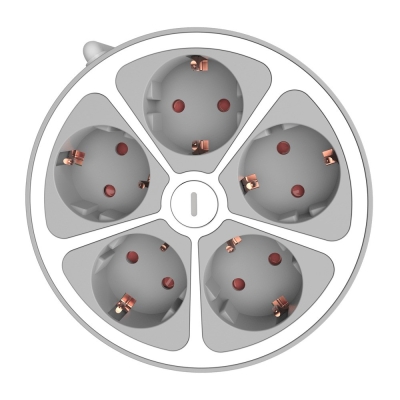 РАЗКЛОНИТЕЛ С КЛЮЧ 5 ГНЕЗДА 1.4 МЕТРА КАБЕЛ TECHNIK