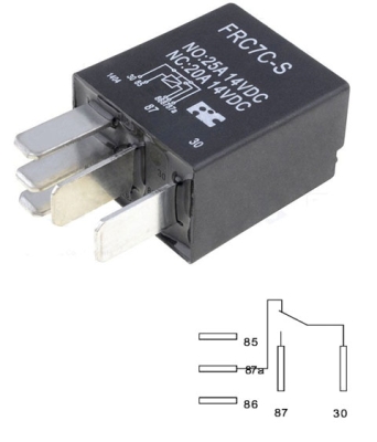 РЕЛЕ 12V/25A 5PIN