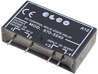 РЕЛЕ ПОЛУПРОВОДНИКОВО 10-32V DC 5A SSR-870-5240