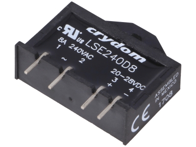 РЕЛЕ ПОЛУПРОВОДНИКОВО 20-28V DC 8A LSE240D8