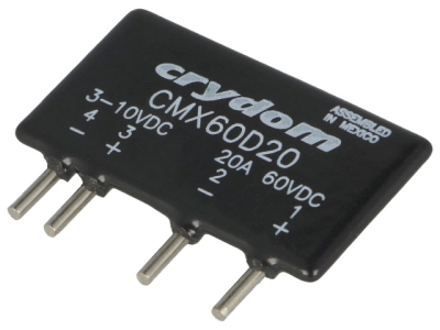 РЕЛЕ ПОЛУПРОВОДНИКОВО  3-10VDC  20A  CMX60D20