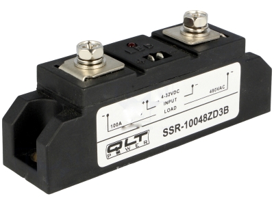 РЕЛЕ ПОЛУПРОВОДНИКОВО 3-32V DC 100A SSR-10048ZD3B
