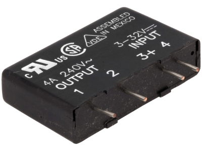 РЕЛЕ ПОЛУПРОВОДНИКОВО 3-32V DC 4A MP240D4