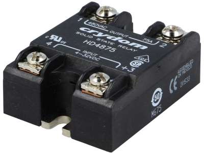 РЕЛЕ ПОЛУПРОВОДНИКОВО 3-32V DC 75A HD4875