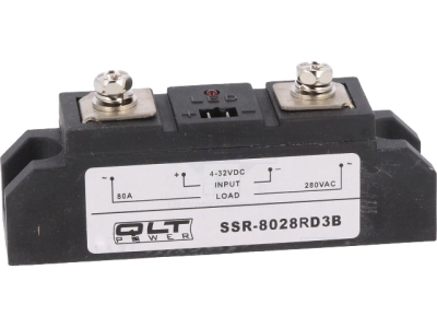 РЕЛЕ ПОЛУПРОВОДНИКОВО 3-32V DC 80A SSR-8028RD3B