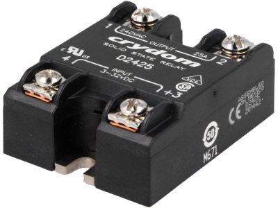 РЕЛЕ ПОЛУПРОВОДНИКОВО  3-32VDC  125A  D24125