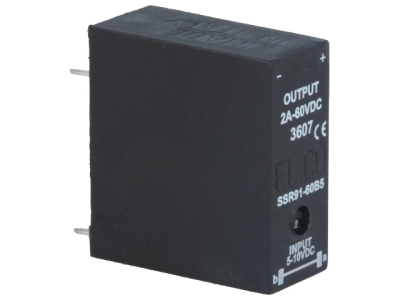 РЕЛЕ ПОЛУПРОВОДНИКОВО 5-10V DC 2A SSR 91-60B5