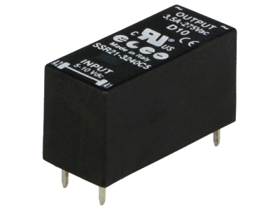 РЕЛЕ ПОЛУПРОВОДНИКОВО 5-10V DC 3A SSR21-3240C5